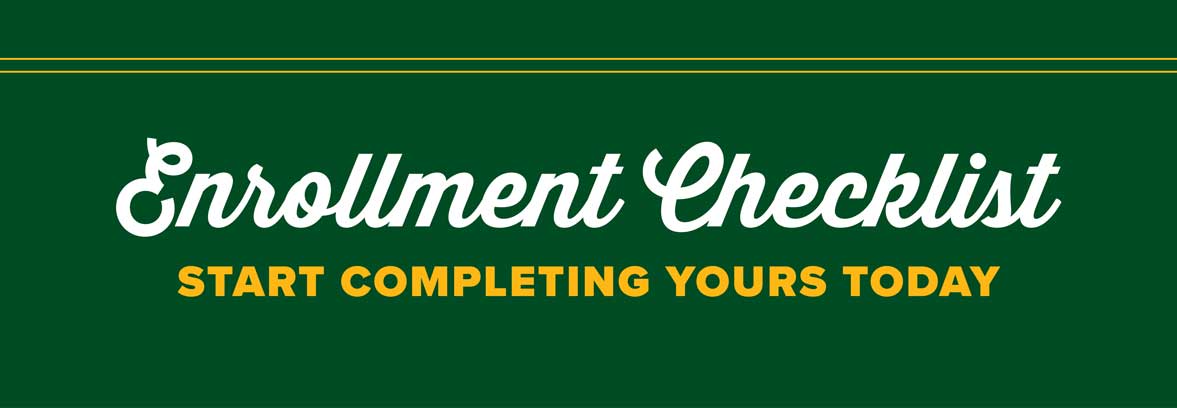 Enrollment checklist banner