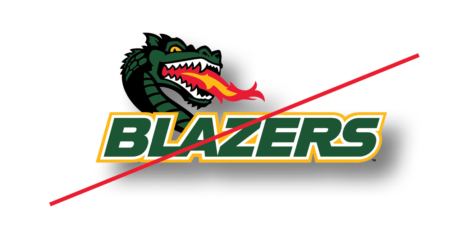 Graphic showing Blaze with Blazers Inappropriate Use 4