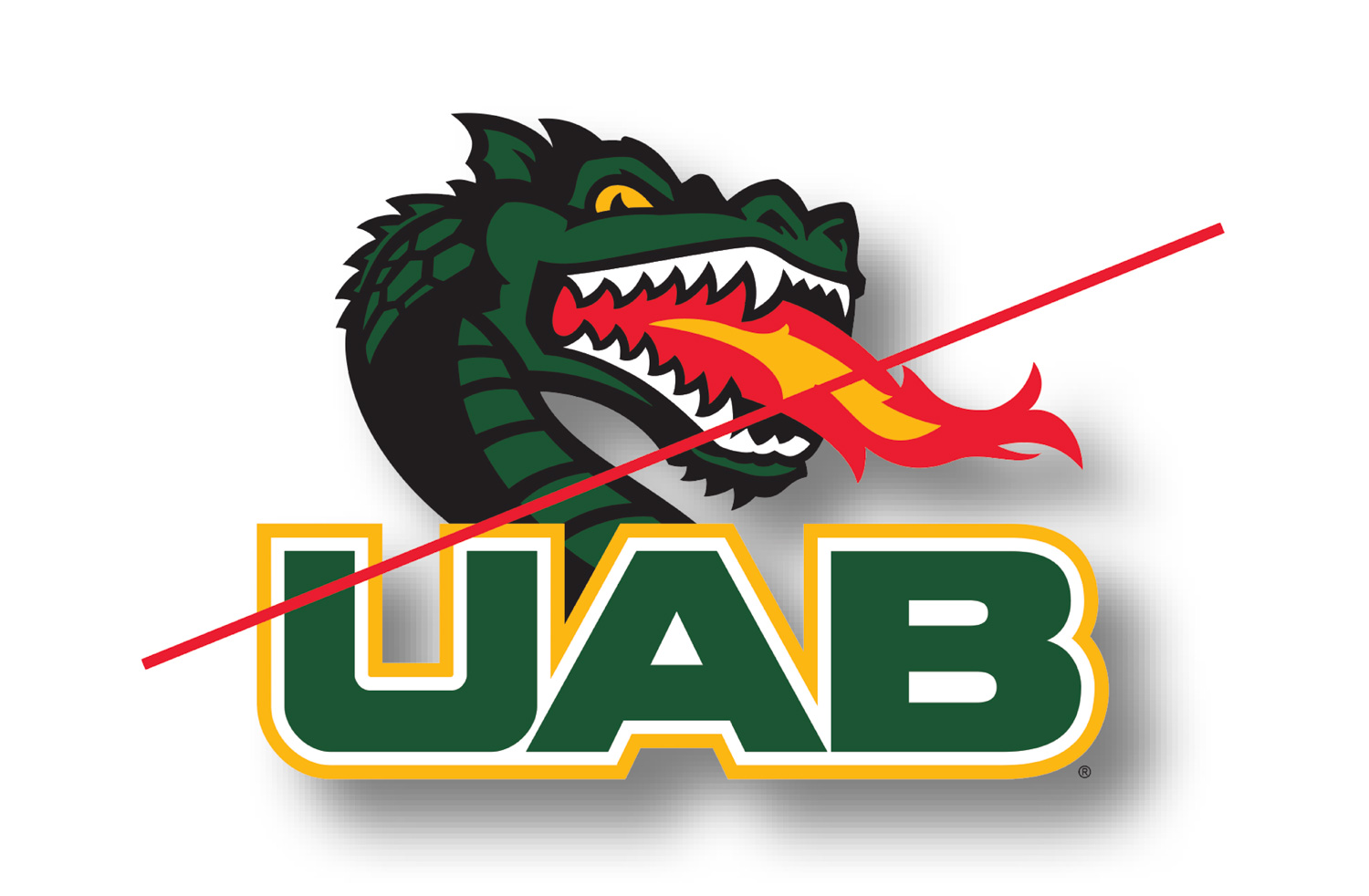 Graphic showing Blaze+UAB logo Inappropriate Use 4