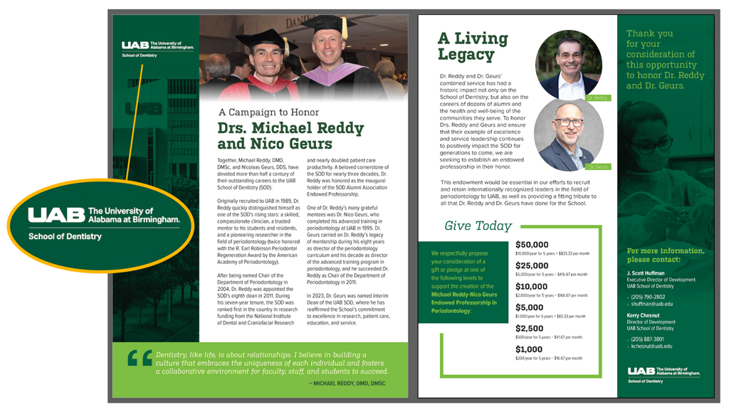 Graphic showing Lockup for Donor Communications