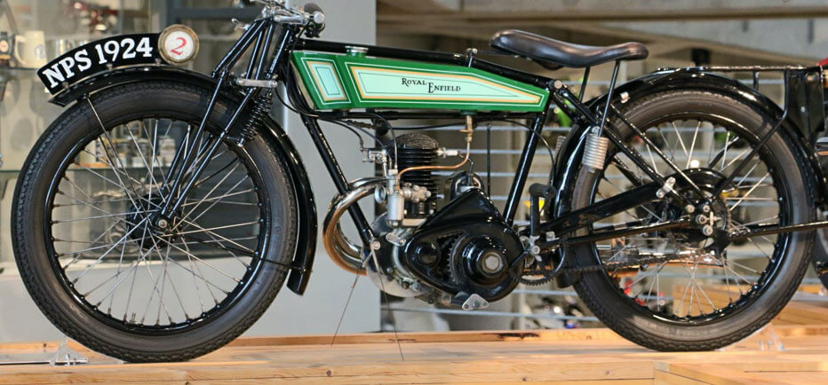 A motorcyle on display at the Barber Motorsports Museum.
