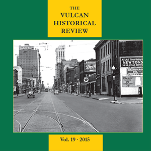 Cover of VHR 2015, featuring a picture of old Birmingham.