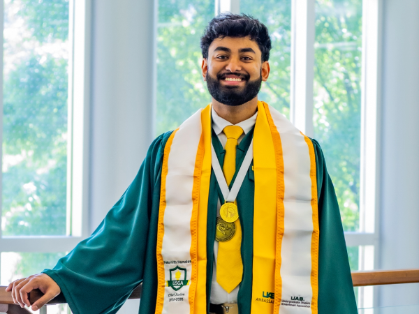 Photo of graduating senior Rakshith Ramdas