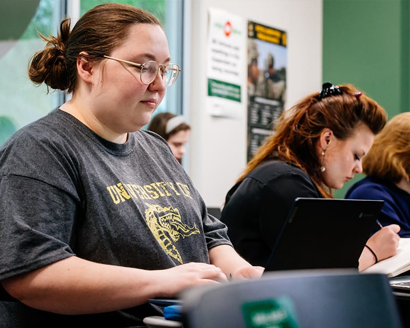 Students in a classroom