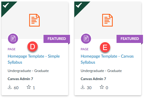 Homepage Syllabus template