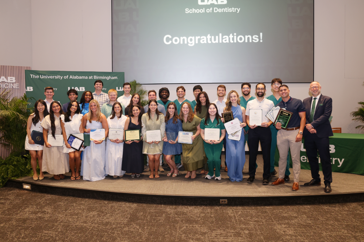 Group photo of awardees at 2026 SOD Honors Convocation