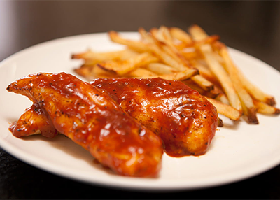 BBQ Chicken Tenders & Oven Fries
