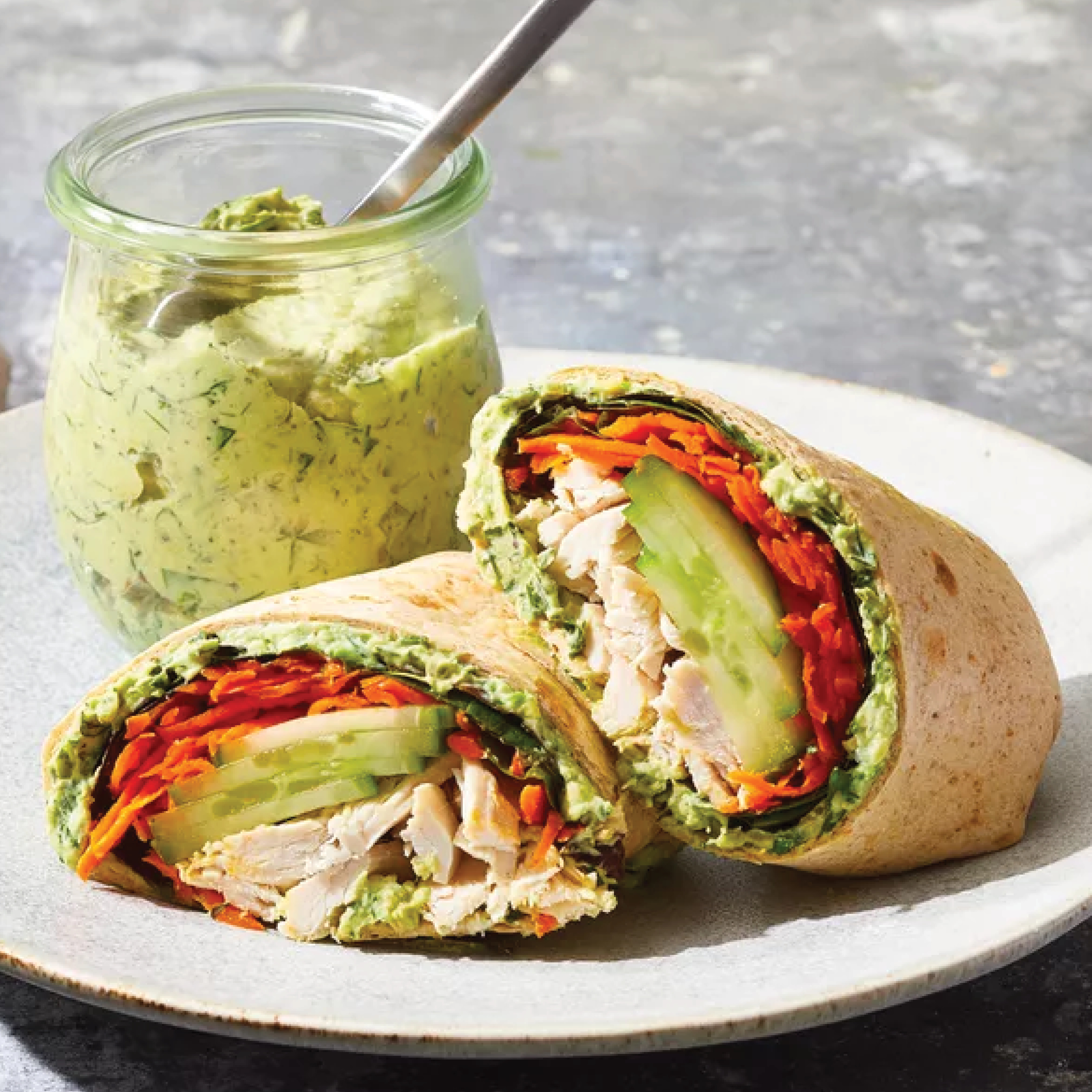 Cucumber Chicken Wrap