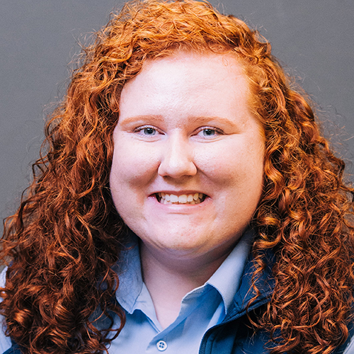 Headshot of Ashley Davis (JHS Administrative Director II, Cell, Developmental, and Integrative Biology), February 2023.
