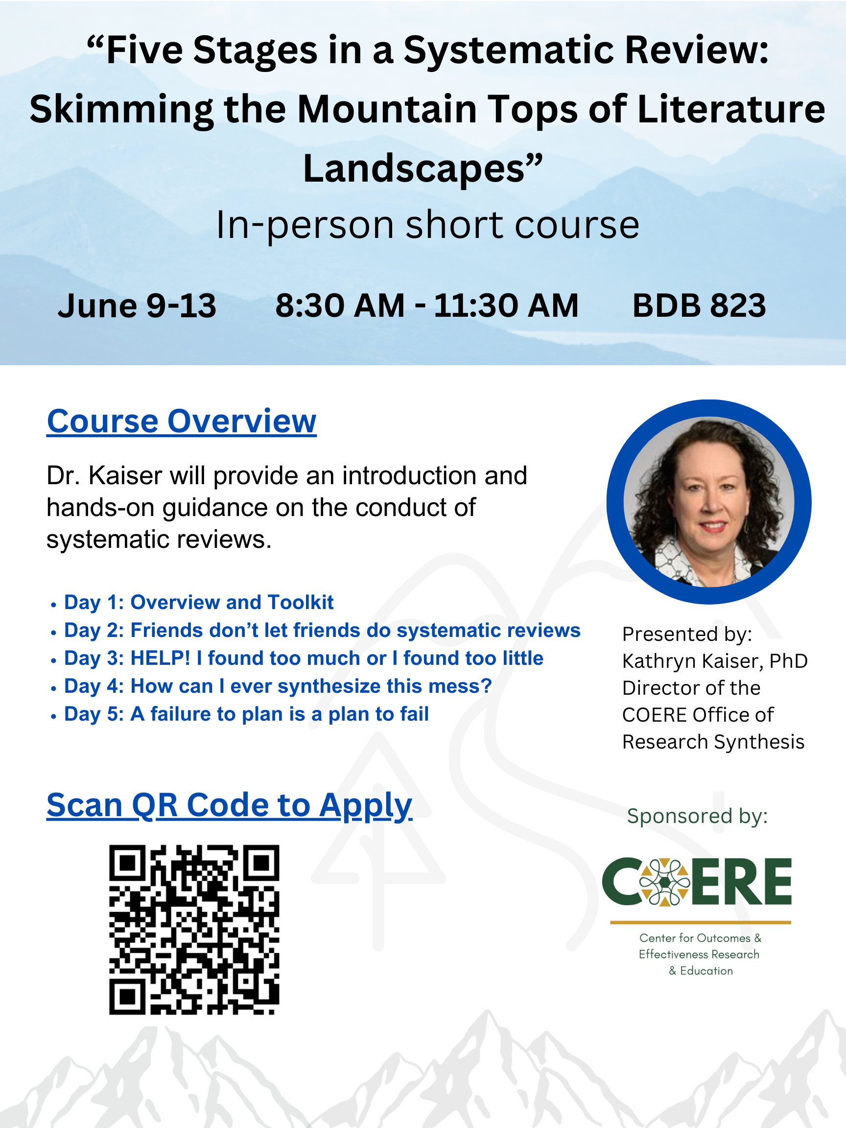 Short Course 2025 Flyer