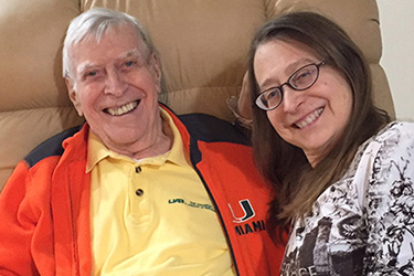 Darrel Harding with his daughter, Dr. Susan Harding