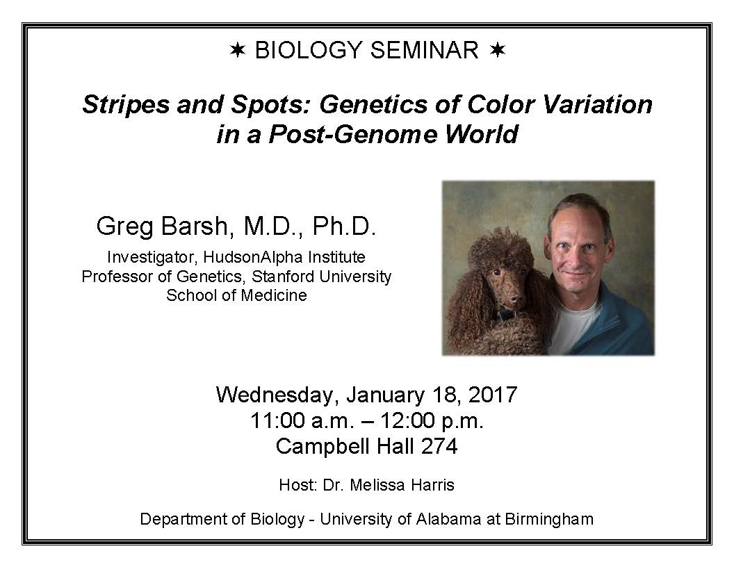 Biology Seminar Announcement Barsh 1 18 1742