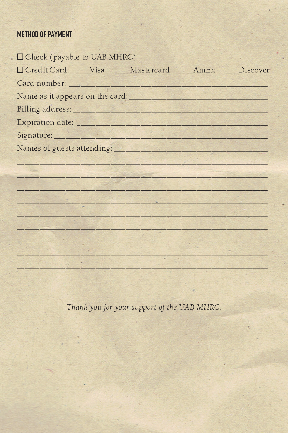 Response card-brown-electronic Page 2