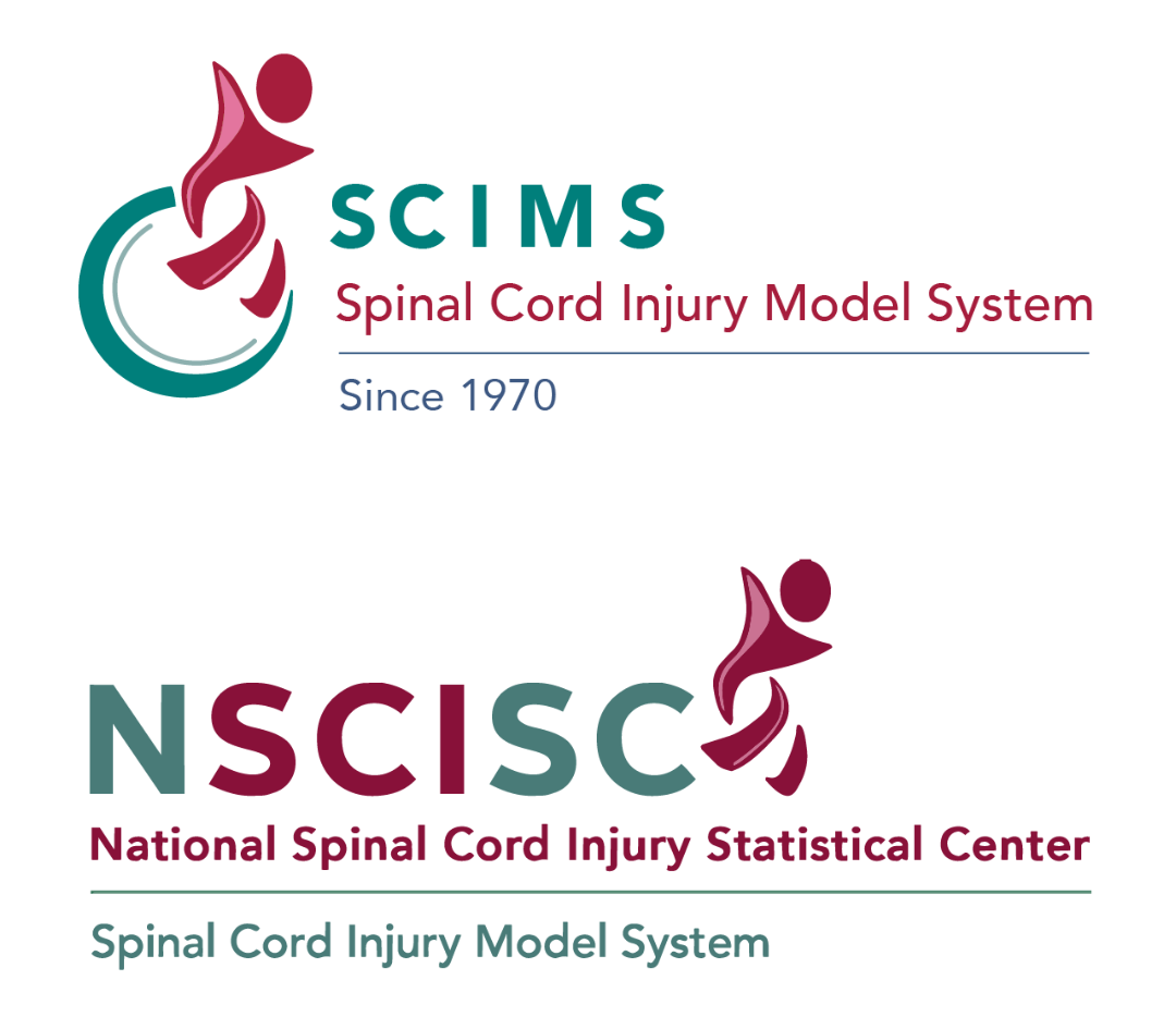 Spinal Cord Injury Model System and National Spinal Cord Injury Statistical Center logos