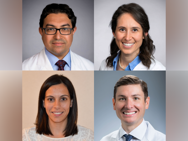 Four headshots of Mohamed Morsy, M.D., Jasmine Thum, M.D., Rocio Vazquez Do Campo, M.D., and Jarrad Rowse, M.D., arranged in a 2-by-2 grid.