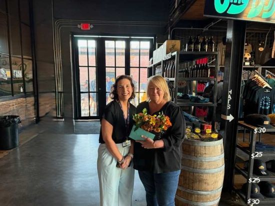 Kristi Gidley and Michelle Thrasher at Michelle's retirement celebration