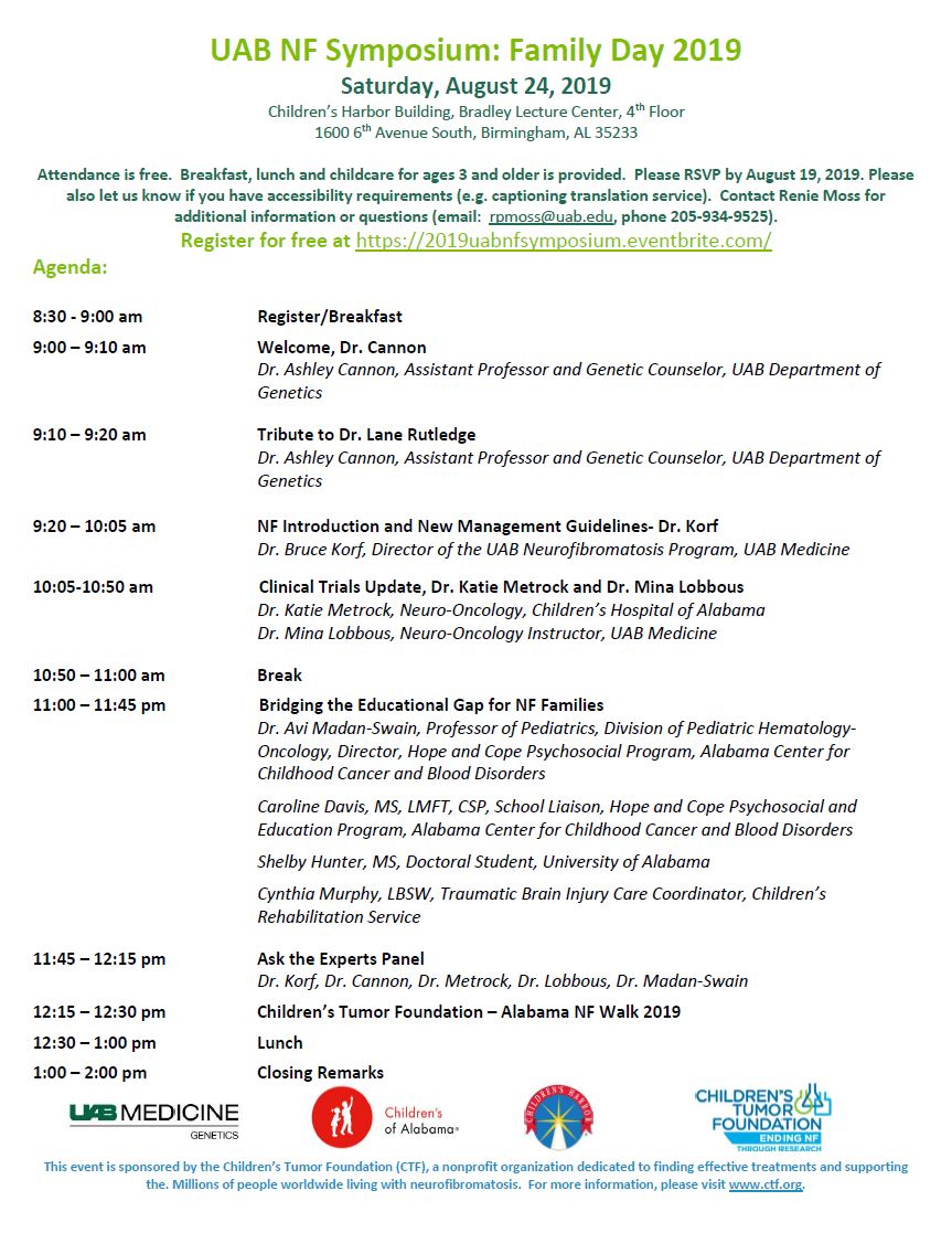 NF Symposium 2019 Agenda