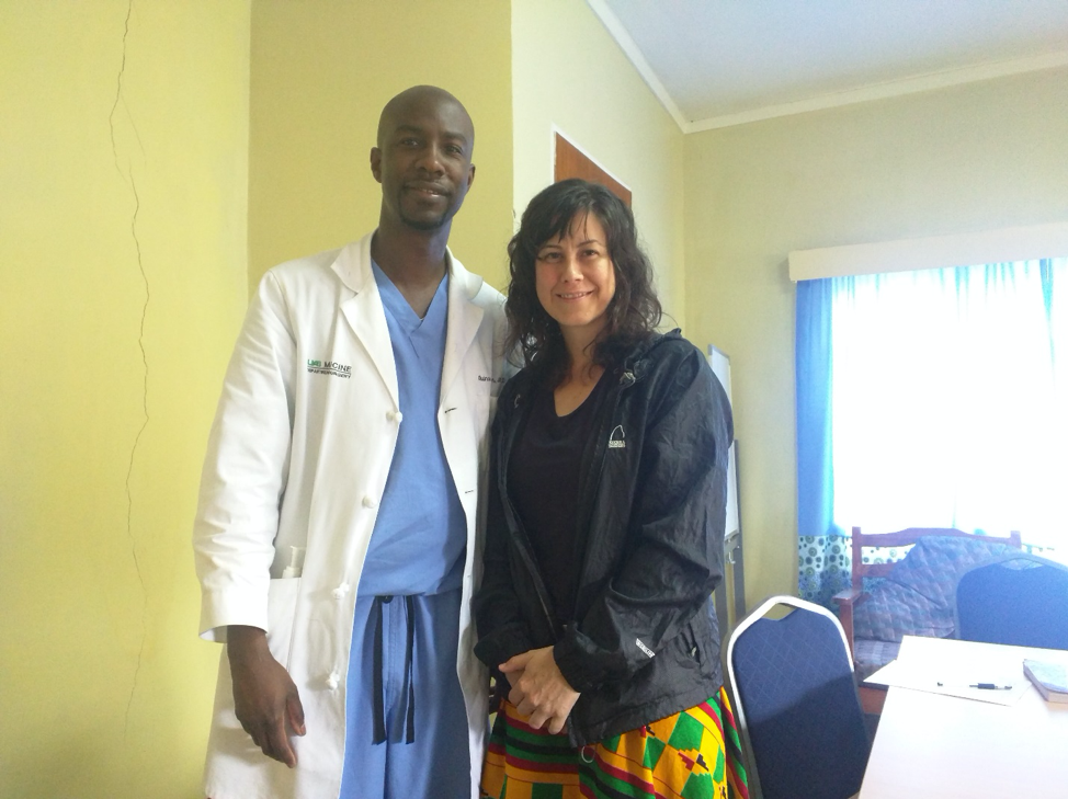 Dr. Gibson with Dr. Seton