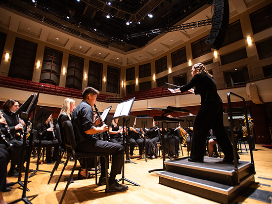 Dr. Cara Morantz Conductor Symphony Stock Alys Stephens Center Jemison Concert Hall 241119 008 3595