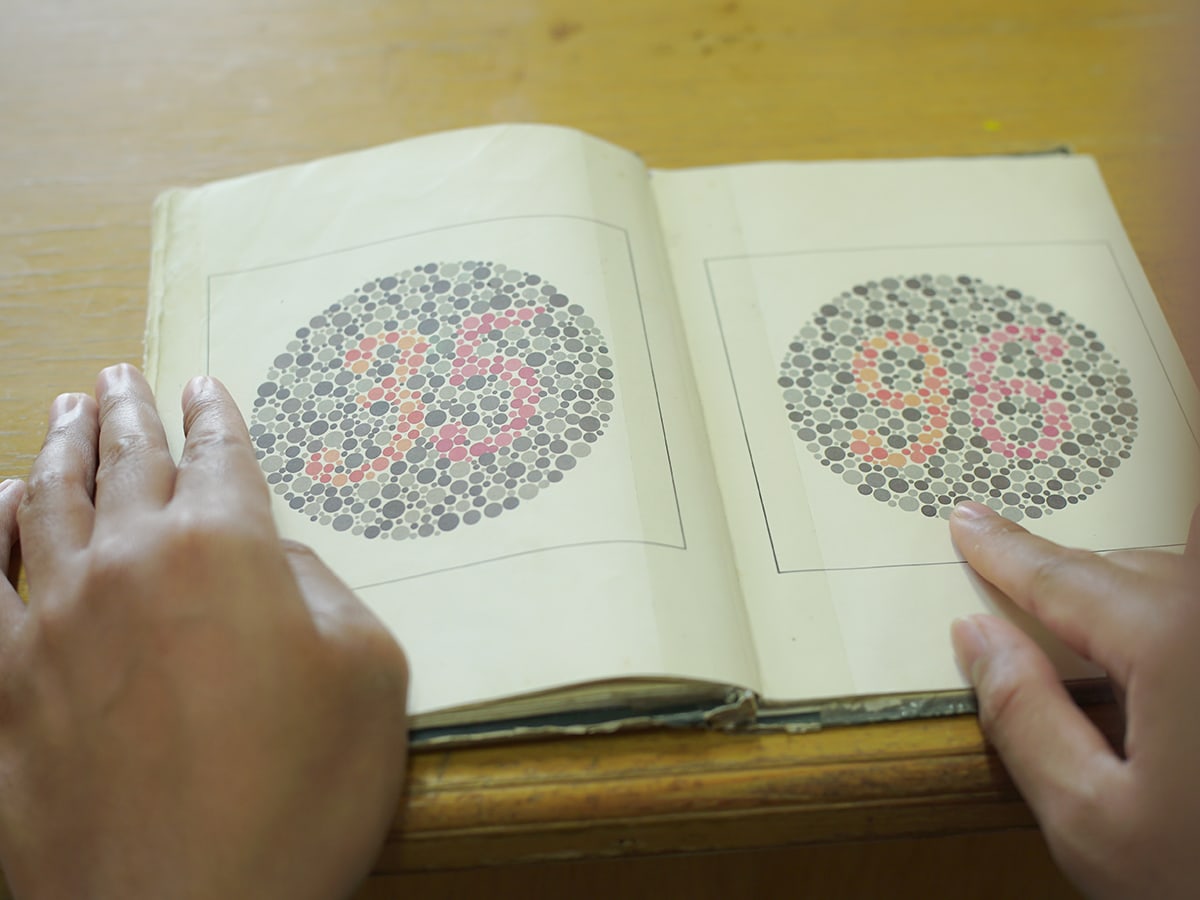 Hands on a book