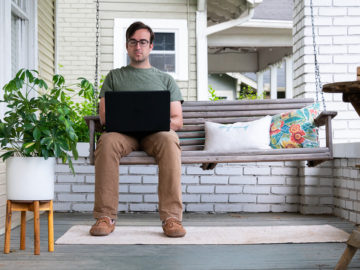 Online Student Working on a Laptop Computer at Home, April 2020.jpg