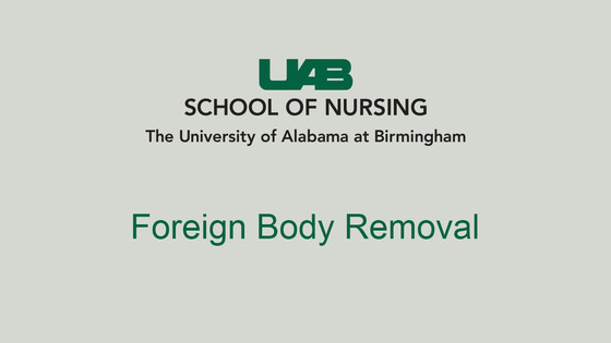 Foreign Body Removal