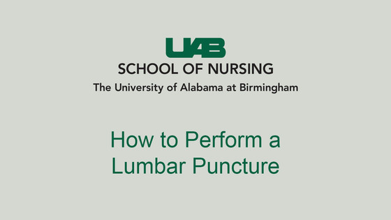 Lumbar Puncture