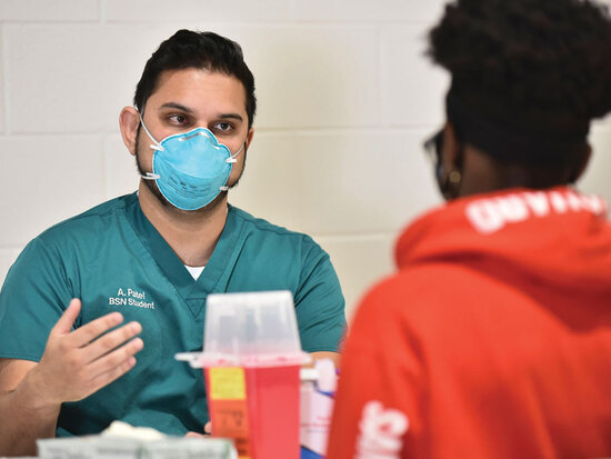 Photo of nursing students