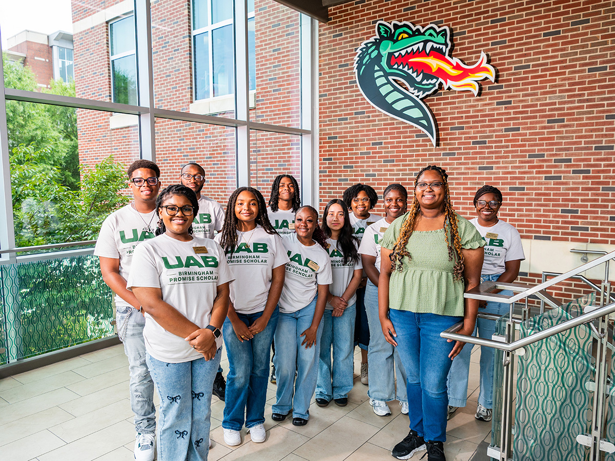 UAB Birmingham Promise mentors at the Hill Student Center on UAB's campus