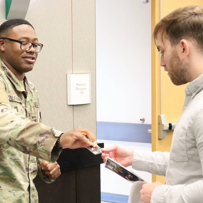 UAB ROTC Color Guard presenting colors at 2024 Wreath Laying Ceremony