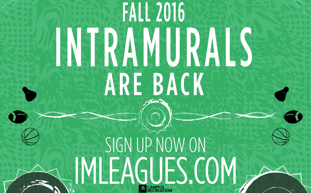 Campus Rec Fall Schedules Available Now